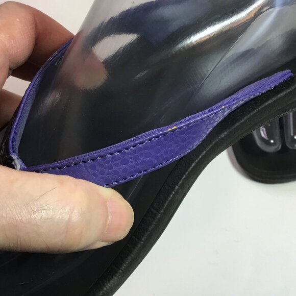 OluKai Kulapa Kai Flip Flops Size 9 Thong Sandals Purple Textured Comfort Beach - Picture 6 of 10